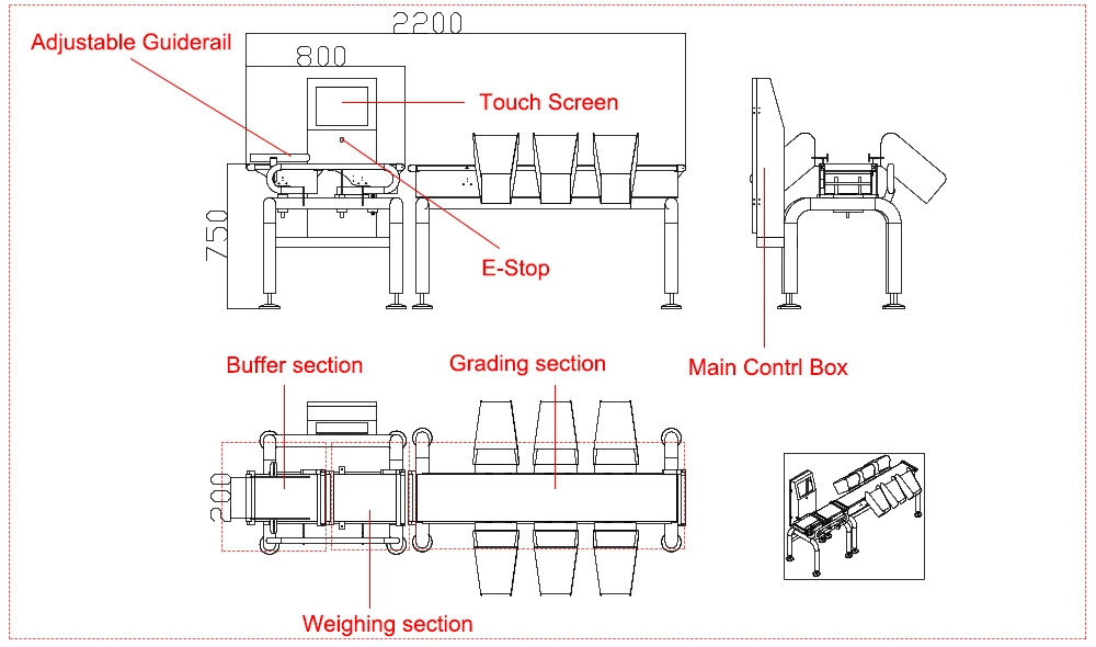 China Factory Wholesale Dynamic High Speed Mango Fruit Sorting Machine