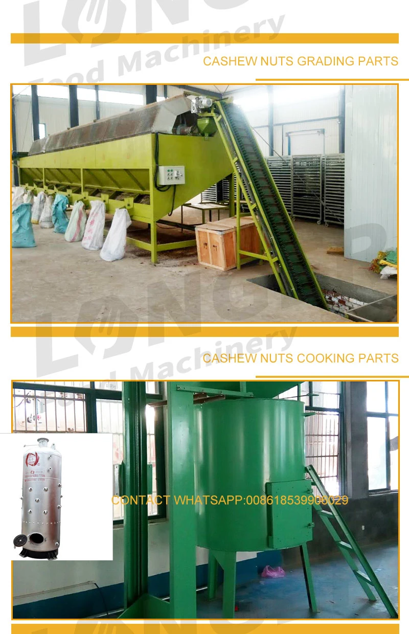 Cashew Nut Breaking Peeling Processing Equipment Plant Cashew Shelling Machine