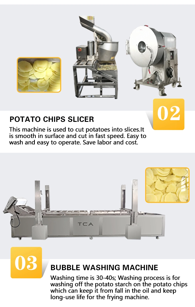 CE Certified High Quality Automatic Fresh Potato Chips Production Line Potato Chips Plant Cost